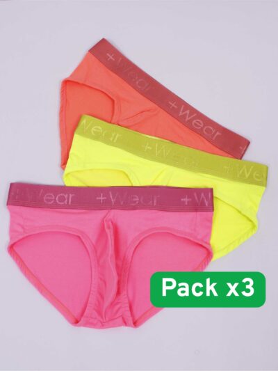 Paq Briefs x3 Escribe tus colores favoritos en notas del pedido